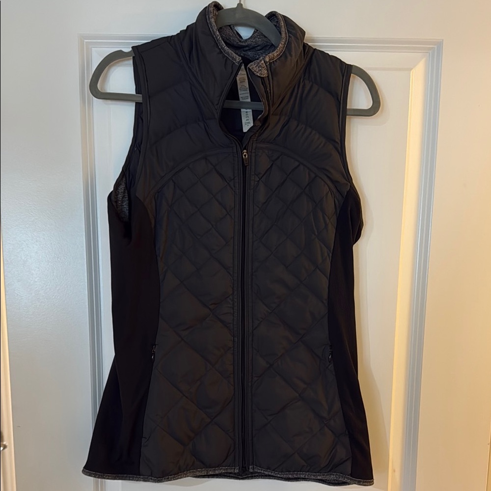 Women's Black Quilted Vest